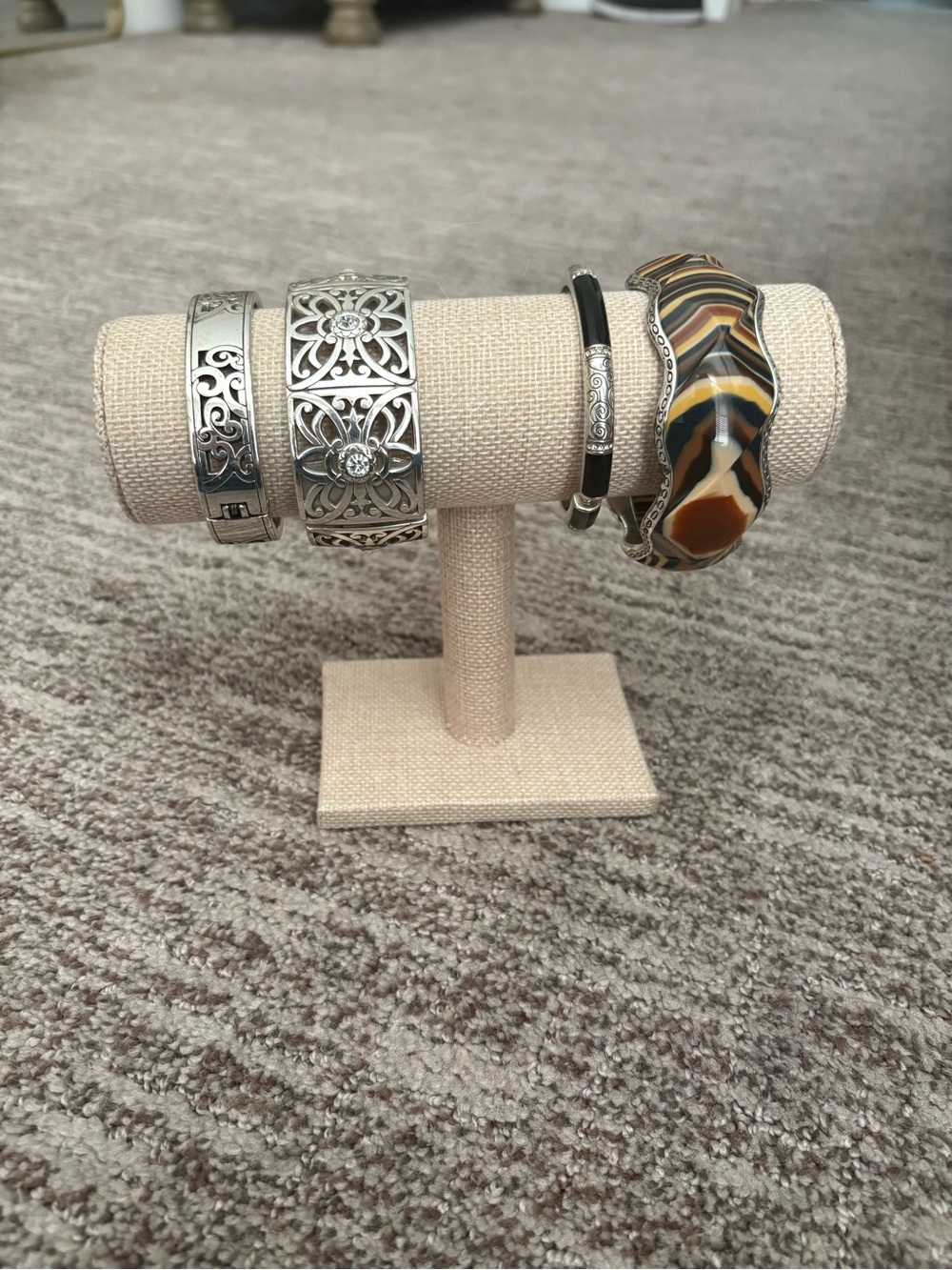 Brighton Silver Bracelet Lot (4 Bracelets)